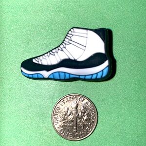 (10 for $15) Black, Blue & Green like Jord@n's Tennis Sneakers Shoes Croc Charms